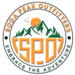 Soda Peak Outfitters Logo - Embrace the Adventure - Offering Wilderness guided hunts, fishing trips, and other adventures.