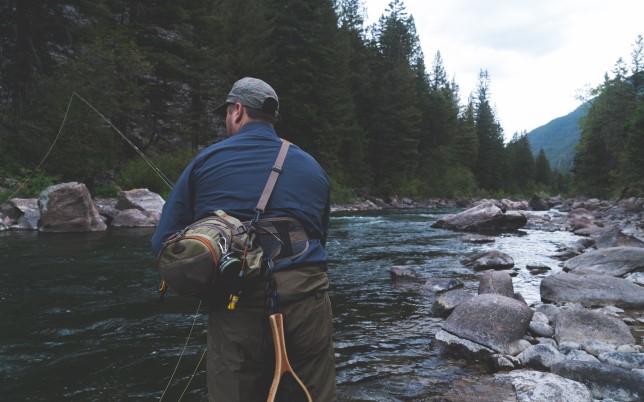 back country fly fishing in Wyoming with soda fork outfitters
