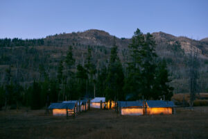 wilderness hunting camp for Soda Peak Outfitters.
